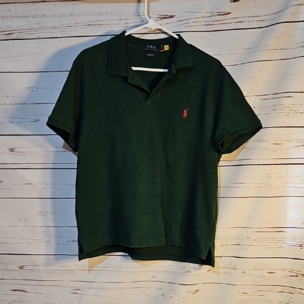 Polo Ralph Lauren Classic Fit Green Polo Shirt Mens Extra‎ Large XL